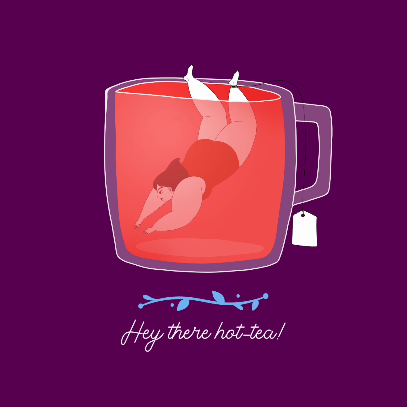 Hot Tea Acrylic Coaster