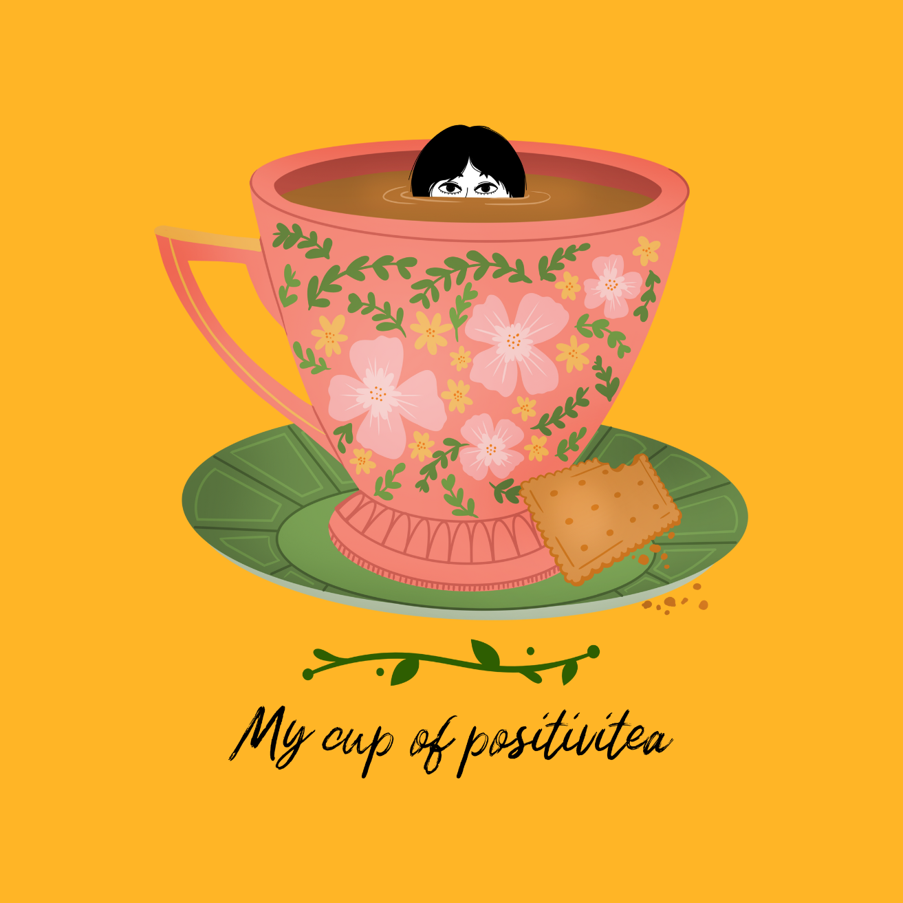 Positivitea Acrylic Coaster