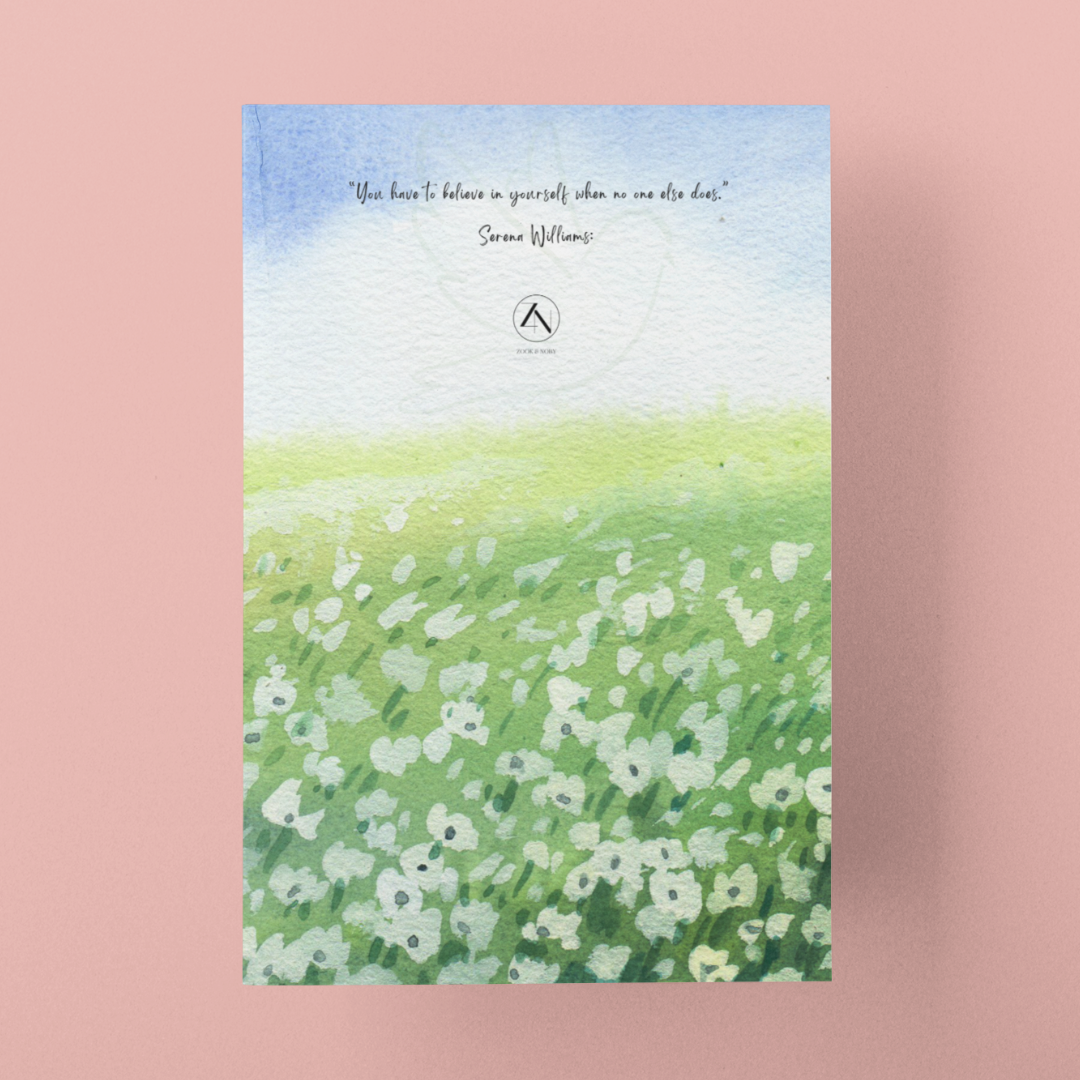 Girl In Meadow Daily Planner