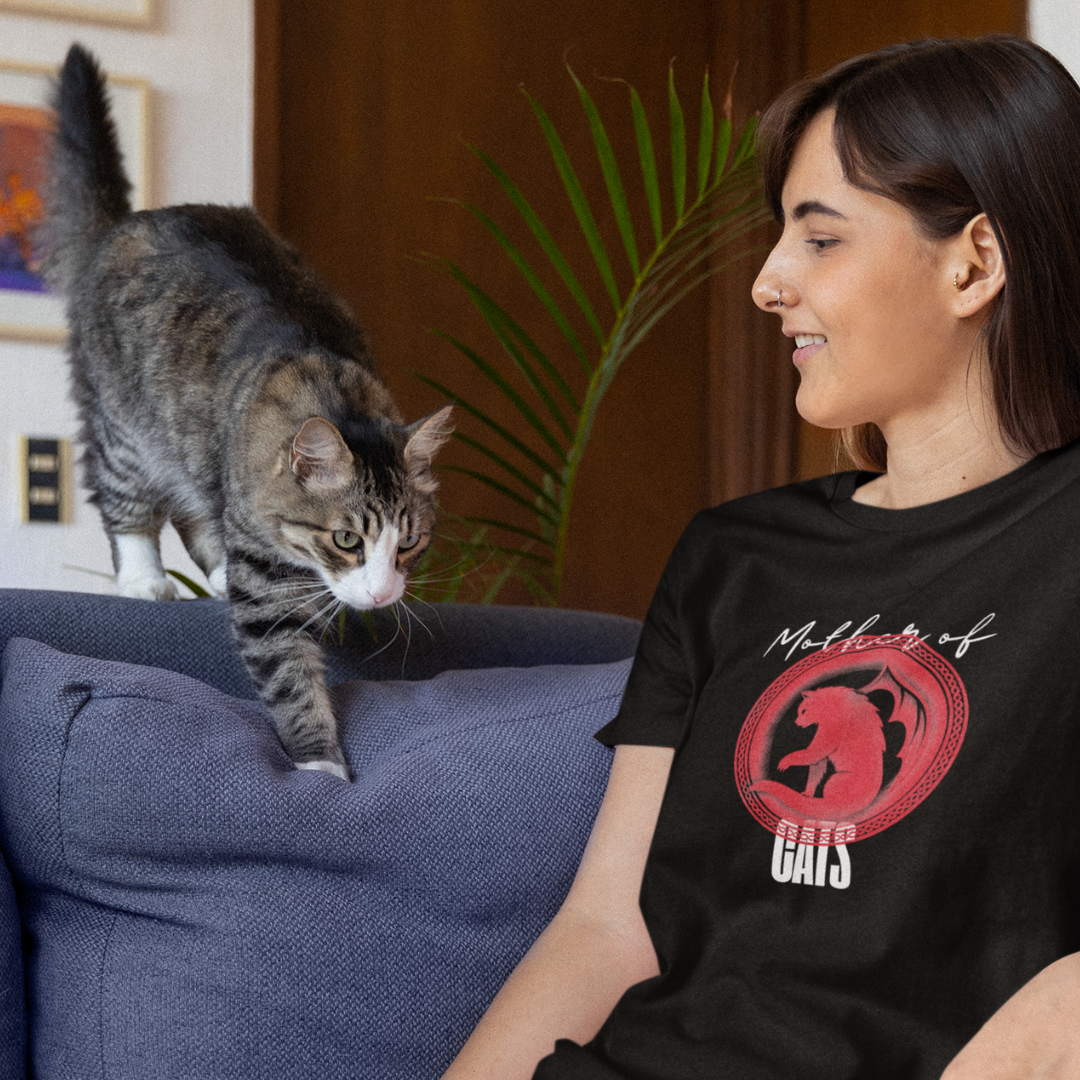 Mother Of Cats Woman Supima 100% Cotton T-Shirt