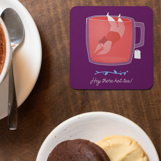 Hot Tea Acrylic Coaster