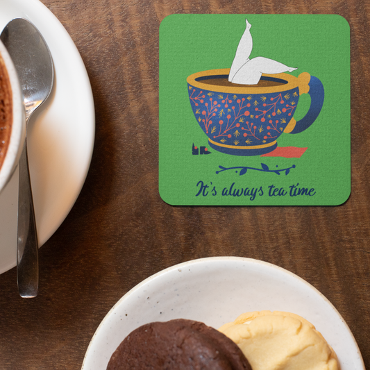 Tea Time Acrylic Coaster