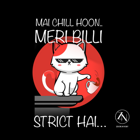 Meri Billi Strict Hai Unisex 100% Supima Cotton T-Shirt
